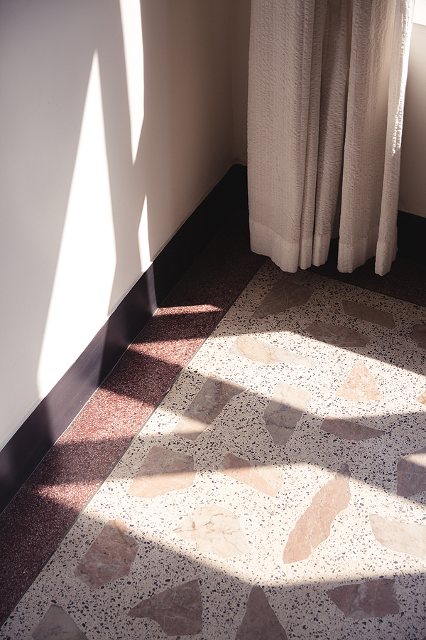Terrazzo Floor Cleaning: Floor and wall